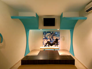 Hotel Aquz , DIN Interiorismo DIN Interiorismo モダンスタイルの寝室