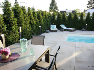 Reduzierter Garten mit Pool, dirlenbach - garten mit stil dirlenbach - garten mit stil Moderne Pools