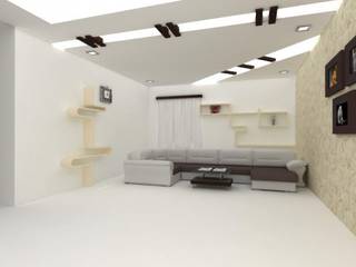 False Ceilings, Splendid Interior & Designers Pvt.Ltd Splendid Interior & Designers Pvt.Ltd Modern living room