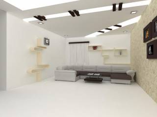 False Ceilings, Splendid Interior & Designers Pvt.Ltd Splendid Interior & Designers Pvt.Ltd Moderne Wohnzimmer