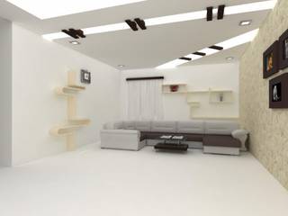 False Ceilings, Splendid Interior & Designers Pvt.Ltd Splendid Interior & Designers Pvt.Ltd Ruang Keluarga Modern