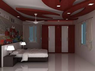 False Ceilings, Splendid Interior & Designers Pvt.Ltd Splendid Interior & Designers Pvt.Ltd Moderne Schlafzimmer