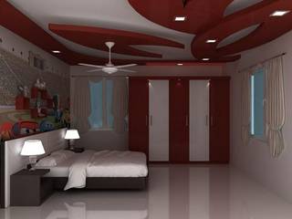 False Ceilings, Splendid Interior & Designers Pvt.Ltd Splendid Interior & Designers Pvt.Ltd ห้องนอน