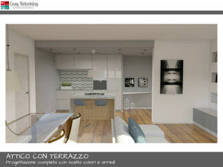 Progettazione attico a Milano, Easy Relooking Easy Relooking Modern style kitchen