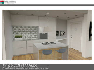 Progettazione attico a Milano, Easy Relooking Easy Relooking Modern kitchen