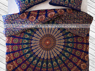 Sita Mandala by the kairos - Mandala Designs For Your Home, THE KAIROS THE KAIROS Rustic style bedroom Cotton Red