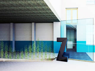 Zetland House Reception, Simone de Gale Architects Simone de Gale Architects Nowoczesne domowe biuro i gabinet