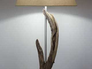 Tischlampe, Meister Lampe Meister Lampe Living room لکڑی Wood effect