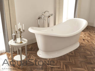 Визуализация: ванны из искусственного камня , OK Interior Design OK Interior Design حمام