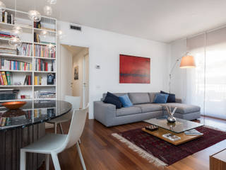 Appartamento Eur, zero6studio - Studio Associato di Architettura zero6studio - Studio Associato di Architettura Livings de estilo moderno