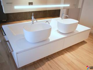 Nowoczesna łazienka z wyposażeniem od Luxum, Luxum Luxum Moderne badkamers