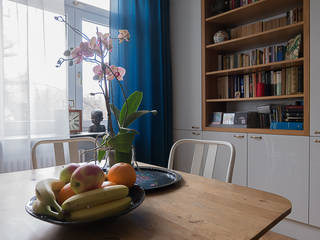 Mieszkanie na Solcu, Jacek Tryc-wnętrza Jacek Tryc-wnętrza Classic style dining room White