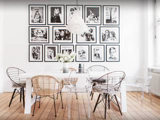 Dining Room Design – Iconic Retro Portraits Dining Room, Designsetter Designsetter Moderne Esszimmer