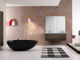 Vov bathtub, Mastella Design Mastella Design Kamar Mandi Modern Bahan Sintetis Black