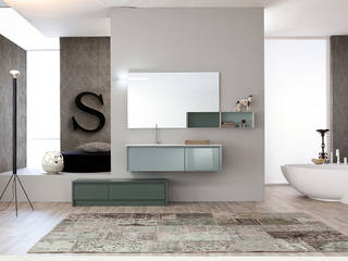 Tender collection: furniture elements, Mastella - Italian Bath Fashion Mastella - Italian Bath Fashion Casas de banho modernas MDF Castanho