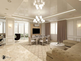 Квартира в ЖК Парус, 27Unit design buro 27Unit design buro Classic style living room