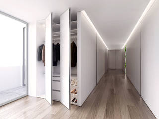 PENTHOUSE 23 , Who Cares?! Design Who Cares?! Design Modern corridor, hallway & stairs