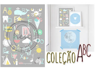 Abedecedário - ABC, MyNest MyNest Dormitorios infantiles modernos: Papel