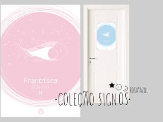 Signos do zodíaco Rosa*Azul - Zodiac signs Pink*Blue MyNest CasaAcessórios e Decoração Papel Multicolor