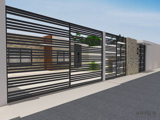 Diseño de fachadas e interior residencia unifamiliar, Arte 5 Remodelaciones Arte 5 Remodelaciones Maisons minimalistes