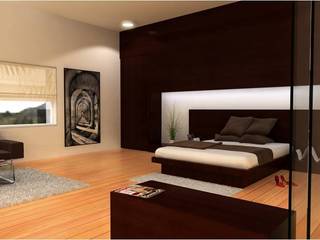 PRATIKSHA, PADARRPAN ARCHITECTS PADARRPAN ARCHITECTS Modern style bedroom