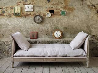 Assouan, Élitis Élitis Rustic style bedroom Flax/Linen Pink
