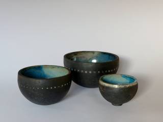 Ensemble céramiques raku inspiration chinoise, Atelier Laheurte Atelier Laheurte غرف اخرى حجر رملي