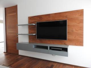 Departamento Bajamares, TALLER TAMI TALLER TAMI Modern living room Wood Wood effect