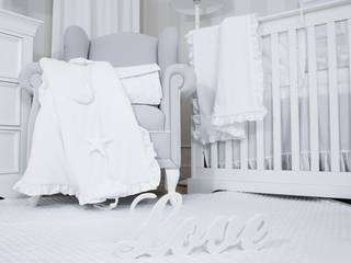 Kolekcja Bianco, Caramella Caramella Dormitorios infantiles de estilo escandinavo Algodón Rojo