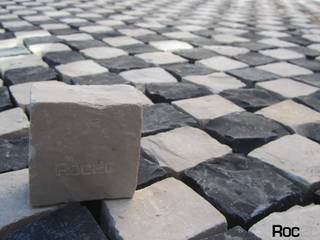 Chess Pavement, Estoril, ROC2C_Calçada Portuguesa ROC2C_Calçada Portuguesa Терраса в средиземноморском стиле Известняк