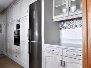 Cocina provenzal, MUDEYBA S.L. MUDEYBA S.L. Rustic style kitchen Solid Wood Blue