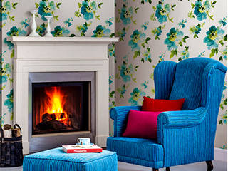 Floral, Redskin Home Decor Pvt Ltd Redskin Home Decor Pvt Ltd 모던스타일 벽지 & 바닥