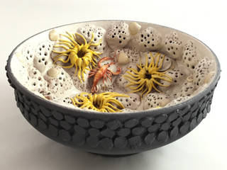 Anemones centerpiece, Ceramica ND Dolfi Ceramica ND Dolfi Modern houses Ceramic