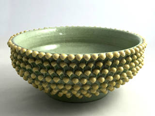 Emerald green pine cone, Ceramica ND Dolfi Ceramica ND Dolfi Modern houses Ceramic
