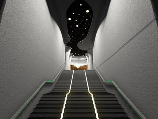 Commercial Interiors Crush Mango Modern study/office