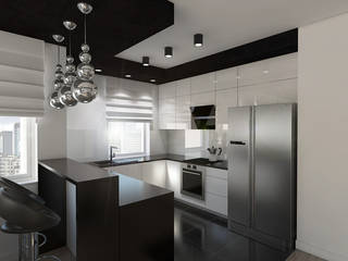 MONOCHROMATYCZNA ELEGANCJA, Creoline Creoline Modern kitchen