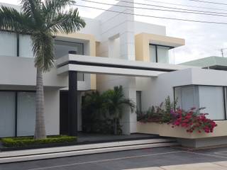Perspectiva fachada principal. homify Casas de estilo moderno Hormigón