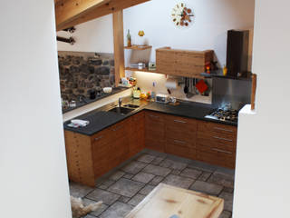 Cucina Enrico e Paola, Arredamenti Brigadoi Arredamenti Brigadoi ห้องครัว ไม้ Wood effect