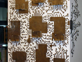 Brushed stainless steel display rack MLK, Shohan édition Shohan édition Daha fazla oda Metal