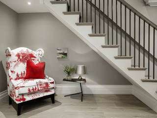 Family Home in Winchester's Sleepers Hill, Martin Gardner Photography Martin Gardner Photography Classic style corridor, hallway and stairs