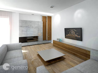 Dom pod Poznaniem, GENERO GENERO Modern living room