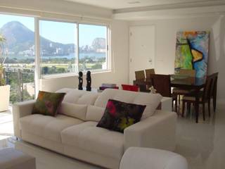 Apartamento - Gávea - Rio, Carlos Salles Arquitetura e Interiores Carlos Salles Arquitetura e Interiores 现代客厅設計點子、靈感 & 圖片