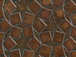 Heavy Metal - Split-faced Glazed Lava Bricks make great wall features, De Ferranti De Ferranti Jardins de inverno ecléticos