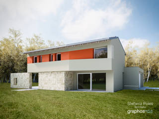 Casa DEIL, GRAPHOS_DS GRAPHOS_DS Casas modernas Aluminio/Cinc