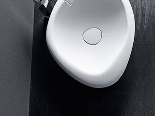 Sasso sit-on wash basin, Mastella Design Mastella Design Kamar Mandi Modern Bahan Sintetis White