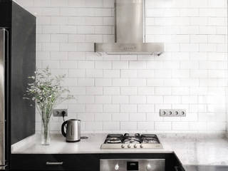 Cocina Gris de materiales sinceros, barronkress barronkress مطبخ سيراميك