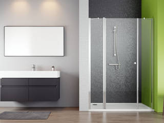 Drzwi wnękowe EOS II DWJS Radaway, Radaway Radaway Modern bathroom