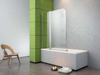 Dwuczęściowy parawan nawannowy EOS II PND, Radaway Radaway Modern bathroom