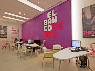 Banco Deuno (Sucursales), usoarquitectura usoarquitectura Modern Study Room and Home Office