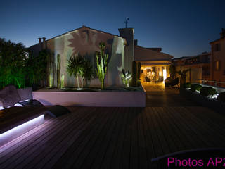 Eclairage terrasse, Architecture Nature & Lumière Architecture Nature & Lumière モダンな 家